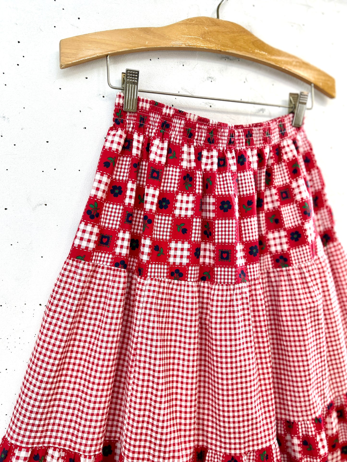 '70sVintage Tiered Skirt 〜Joni Lyn OF TEXAS〜 MADE IN USA [B31590]