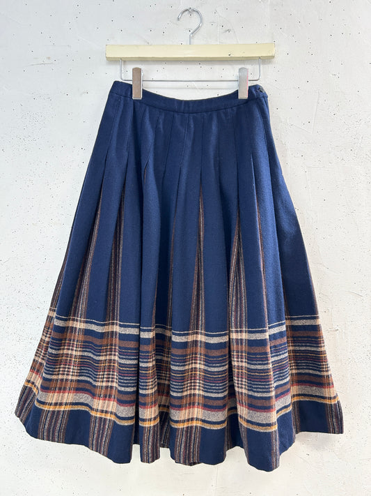 Vintage Plaid Skirt 〜Pendleton〜 [J34054]