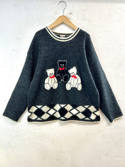 Vintage Fancy Knit Sweater 〜YESSICA〜 [B31625]
