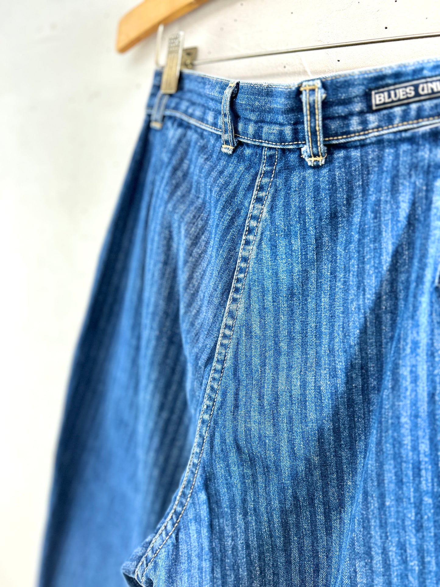 Vintage Denim Stripe Pants  [K30741]