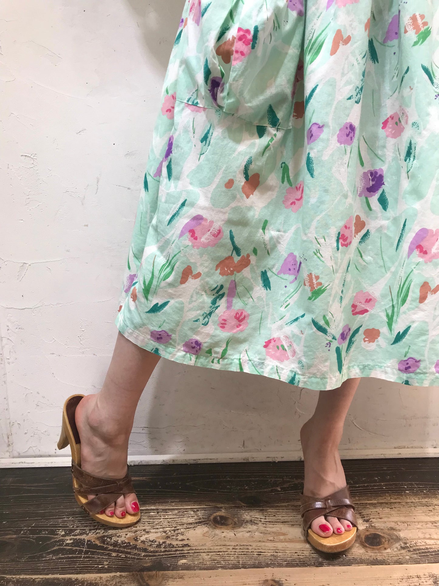 Vintage Flower Dress[G24556]