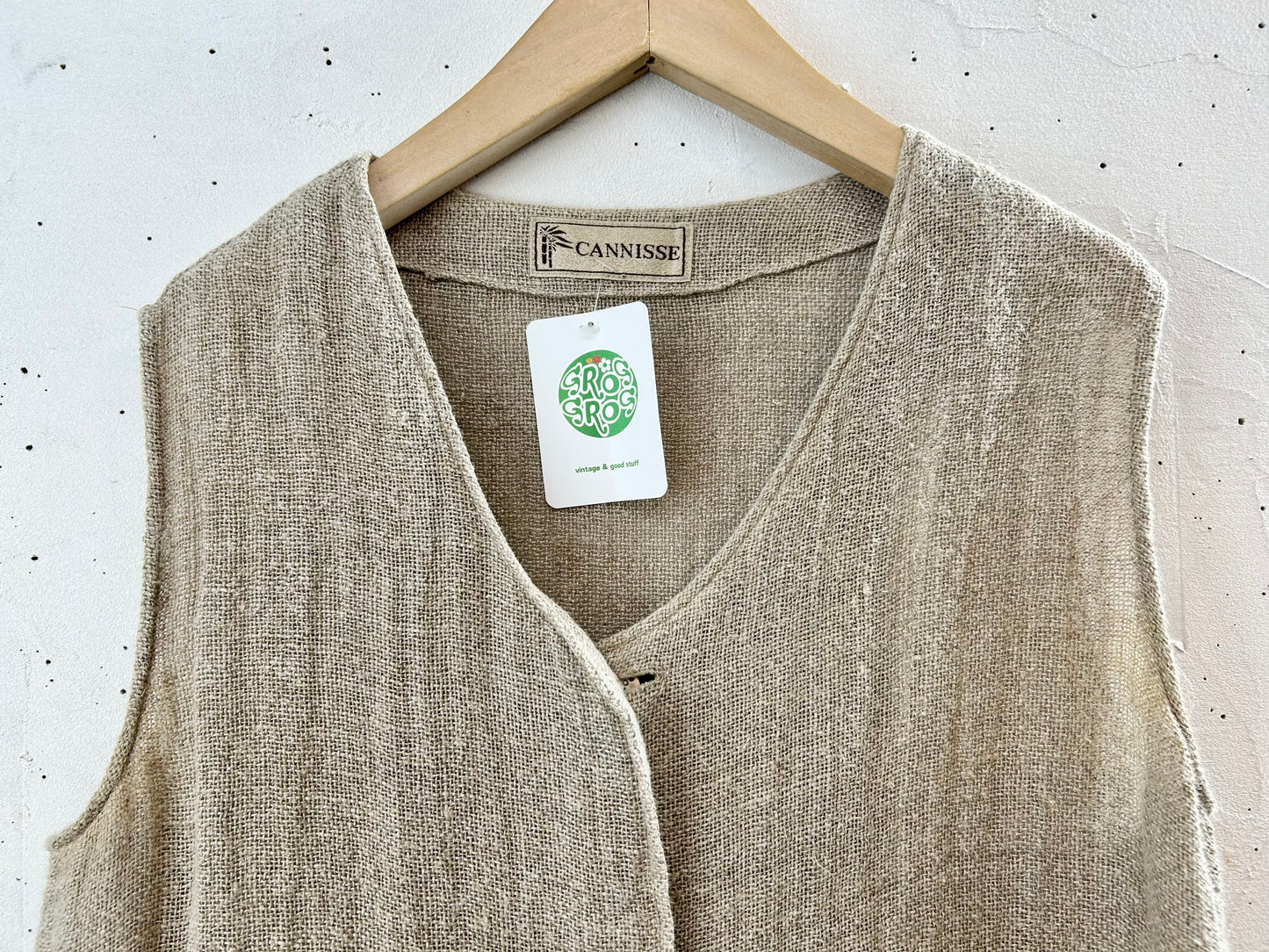 Vintage Linen Vest [G30754]