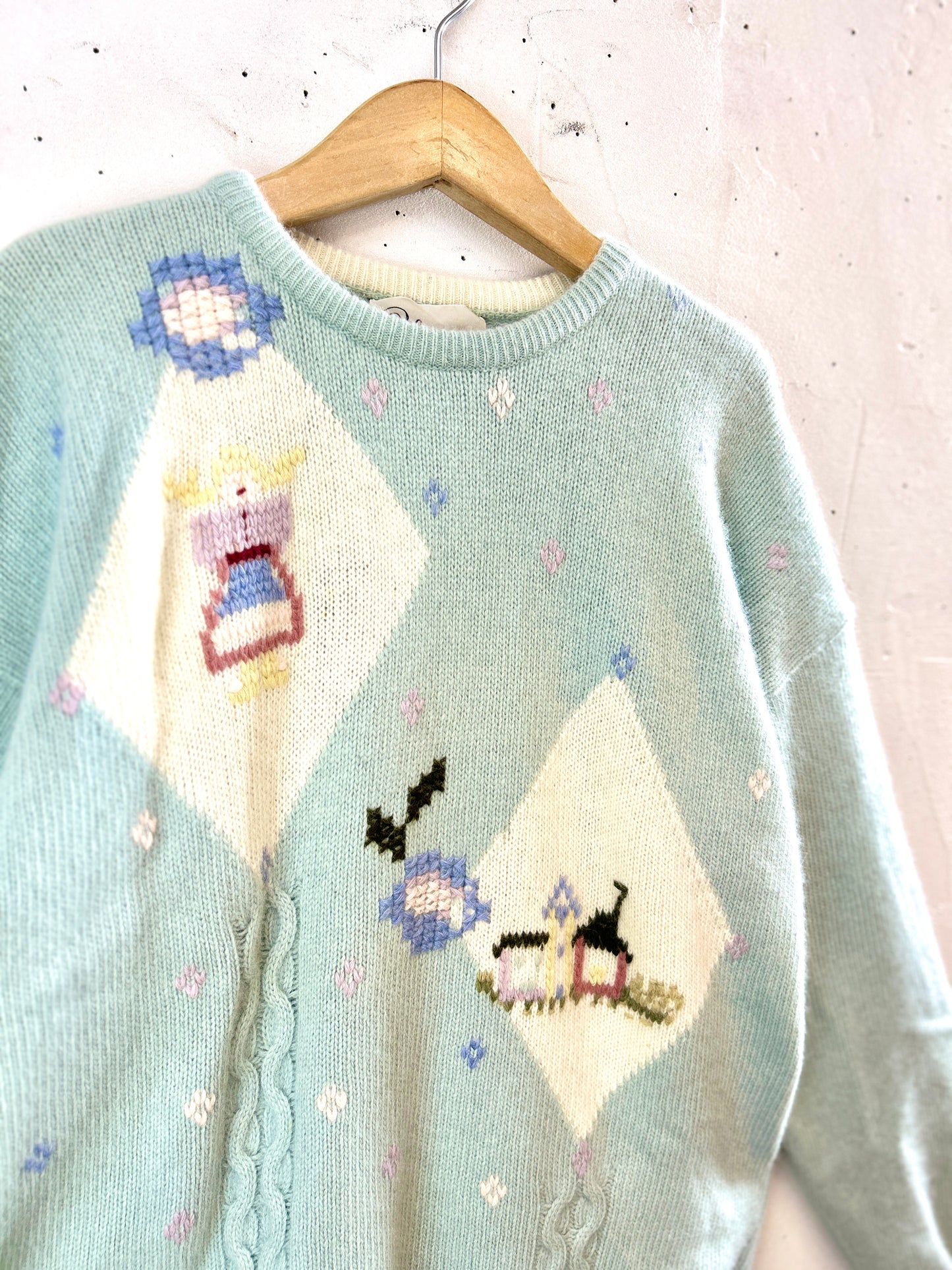 Vintage Knit Sweater MADE IN ITALY [J30620]