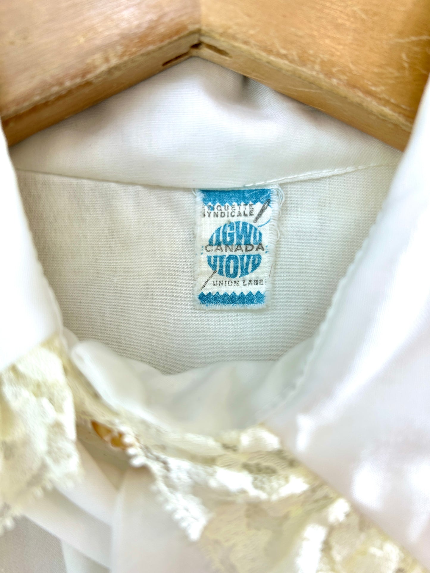 Vintage White Lace Blouse [I30323]
