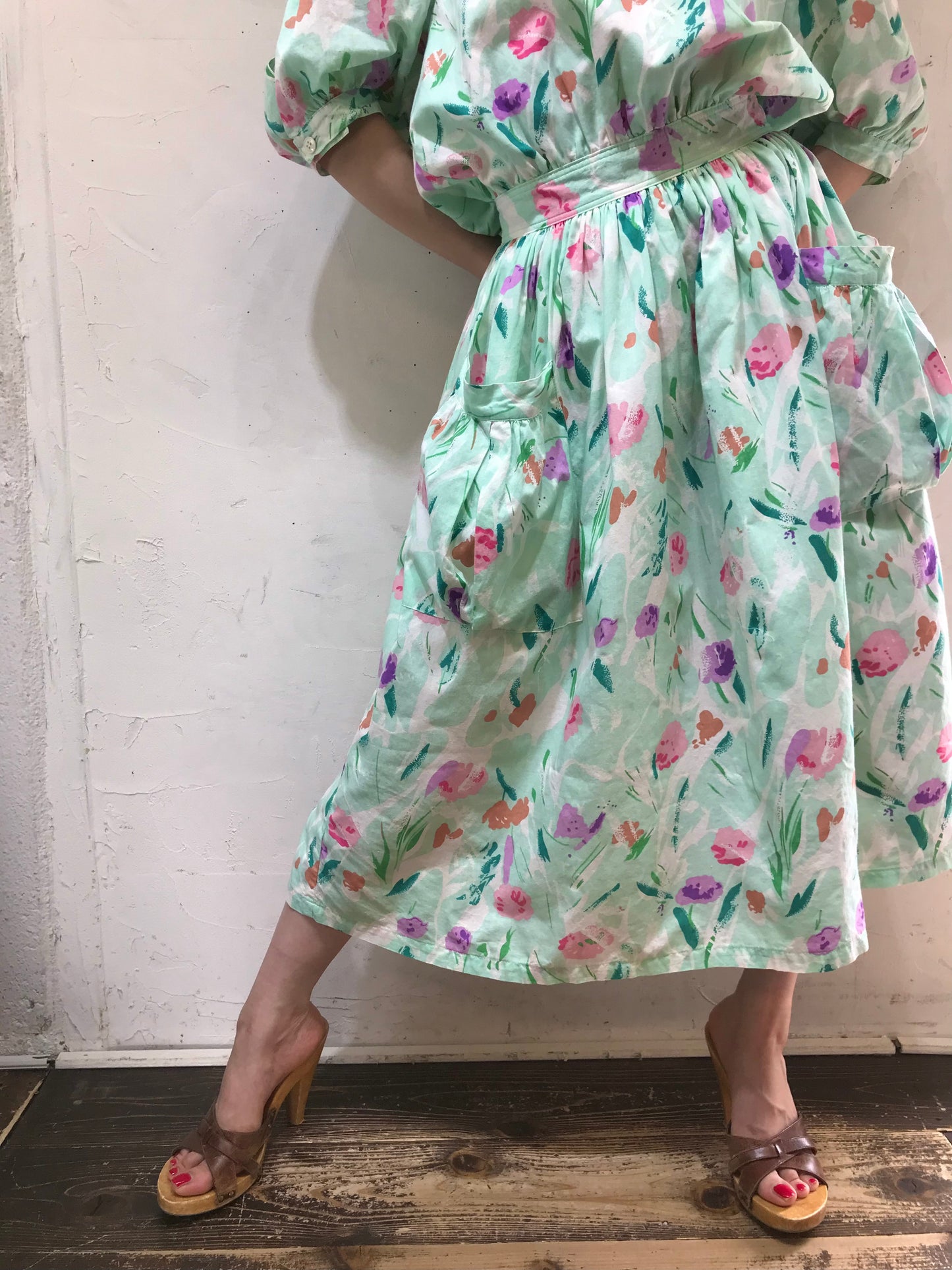 Vintage Flower Dress[G24556]