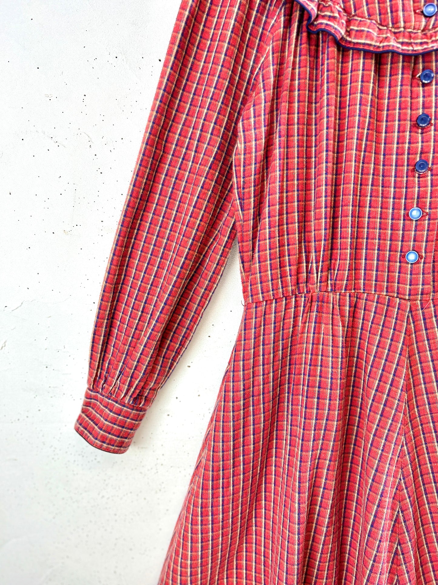 Vintage Flannel Dress [J30613]