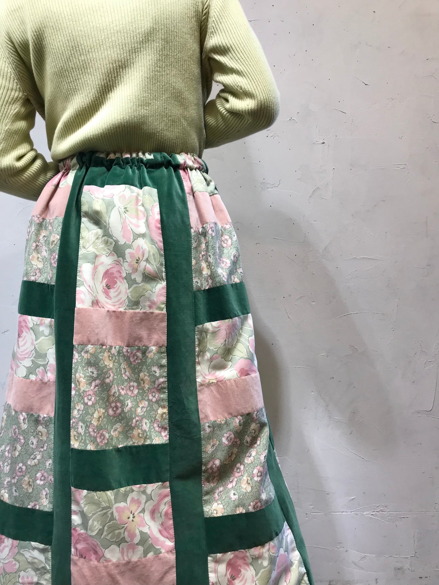 ’70s Vintage Patchwork Skirt 〜Mr.Hank〜[L25826]