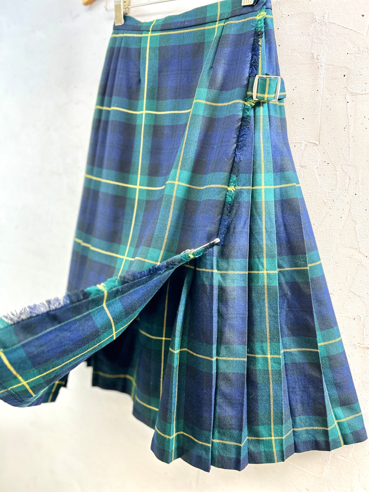 Vintage Plaid Skirt [K30767]