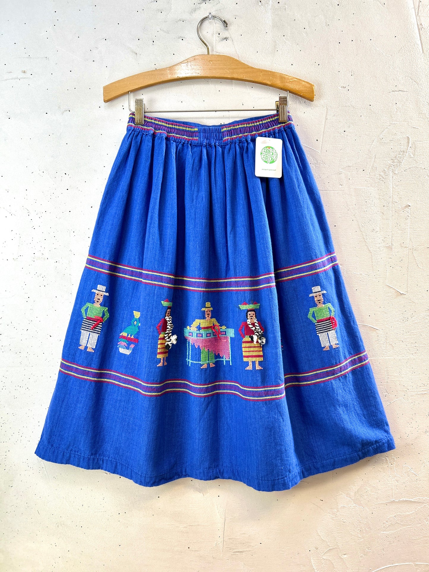 Vintage Guatemala Embroidery Skirt [H30814]