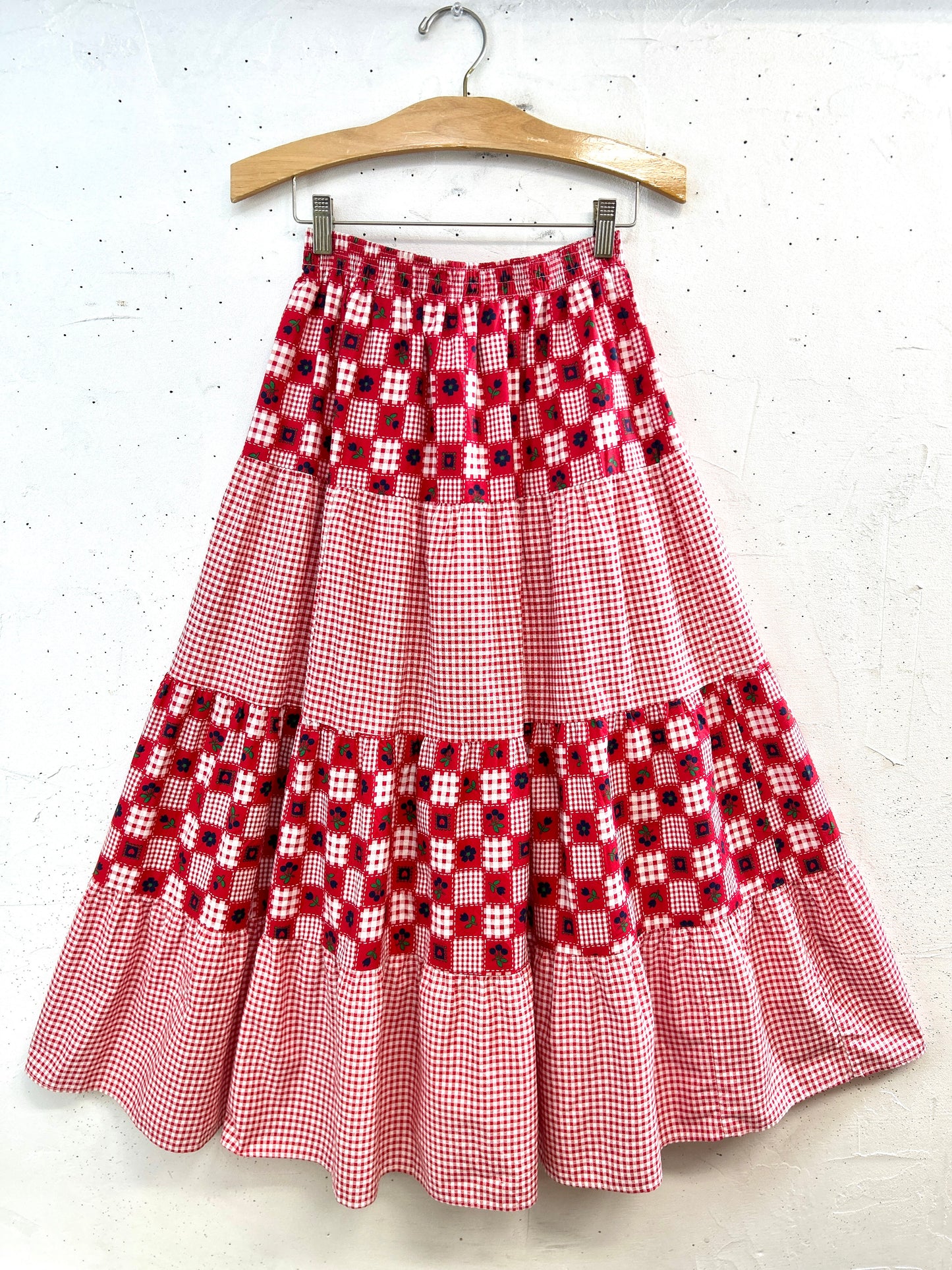 '70sVintage Tiered Skirt 〜Joni Lyn OF TEXAS〜 MADE IN USA [B31590]