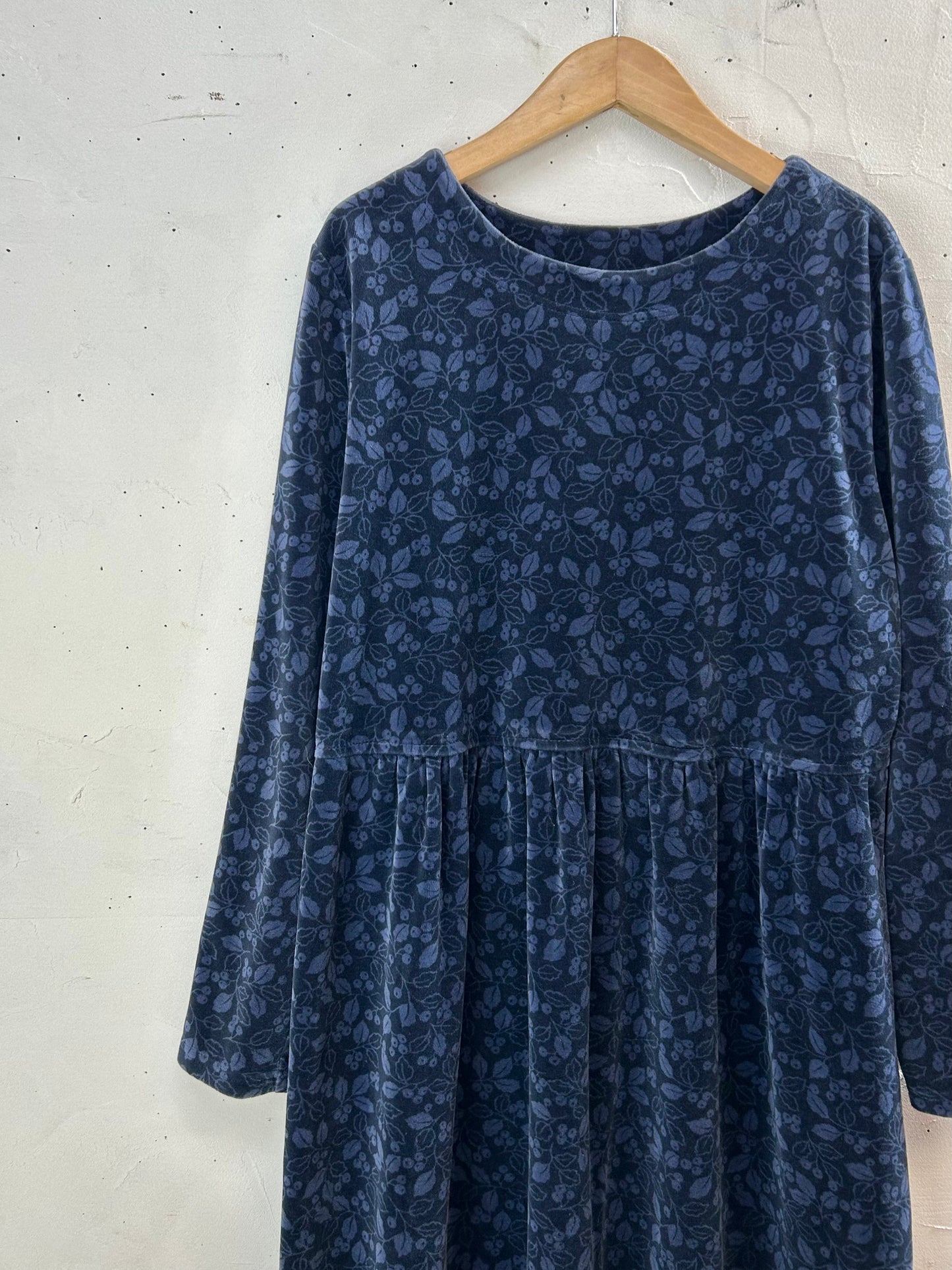 Vintage Velours Dress 〜L.L.Bean〜 [L29215]