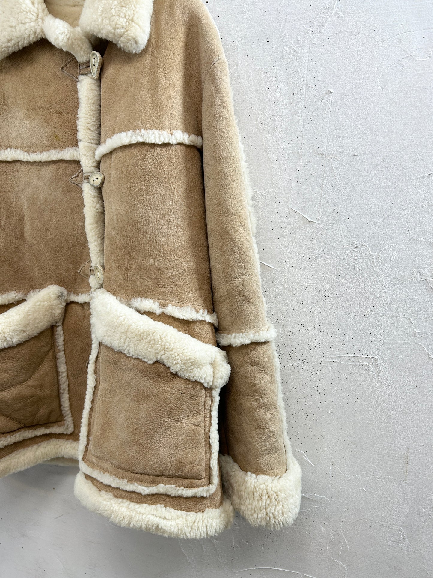 Vintage Mouton Coat [L31114]