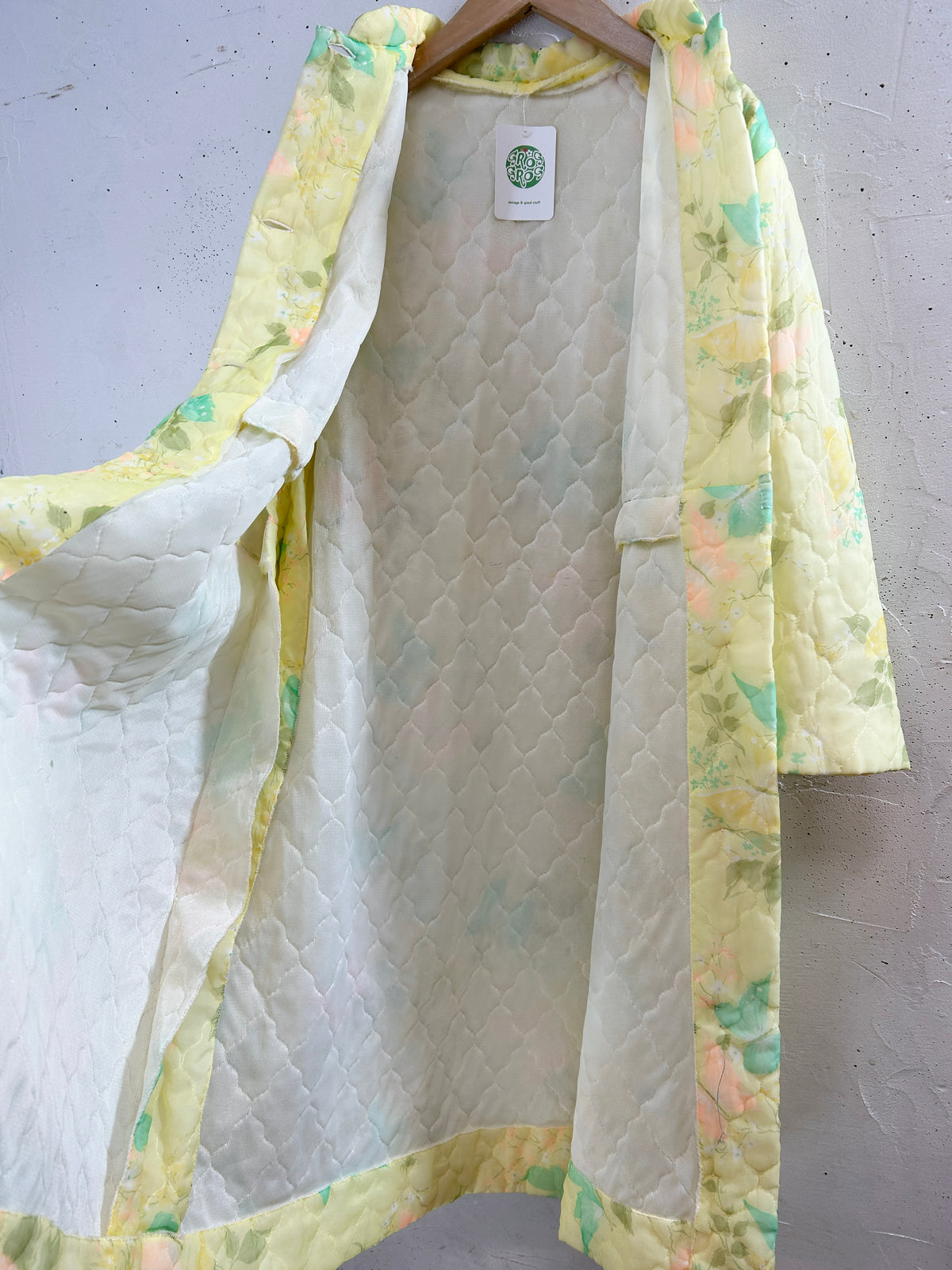 Vintage Quilting Gown Flower & Butterfly [J34080]