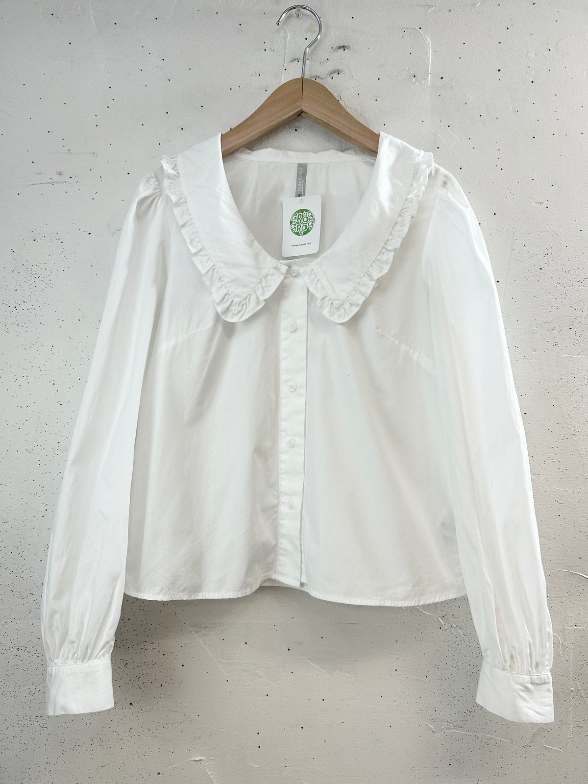 Vintage White Blouse [I33741]