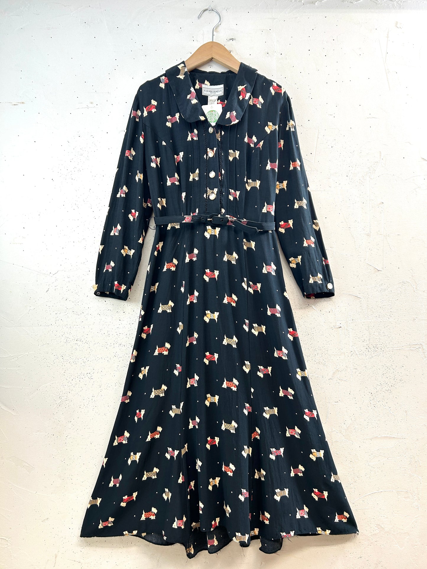 Vintage Rayon Dress 〜E.D.MICHAELS〜 MADE IN USA [F32882]