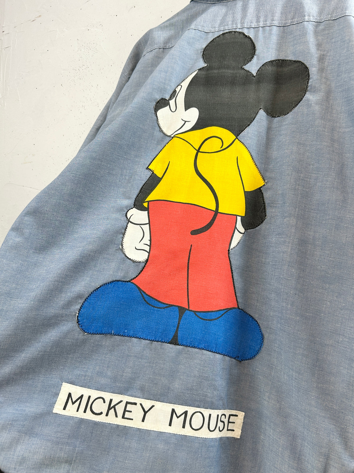 '70s Vintage Chambray Shirt 〜Mickey BIG MAC〜 [I33934]