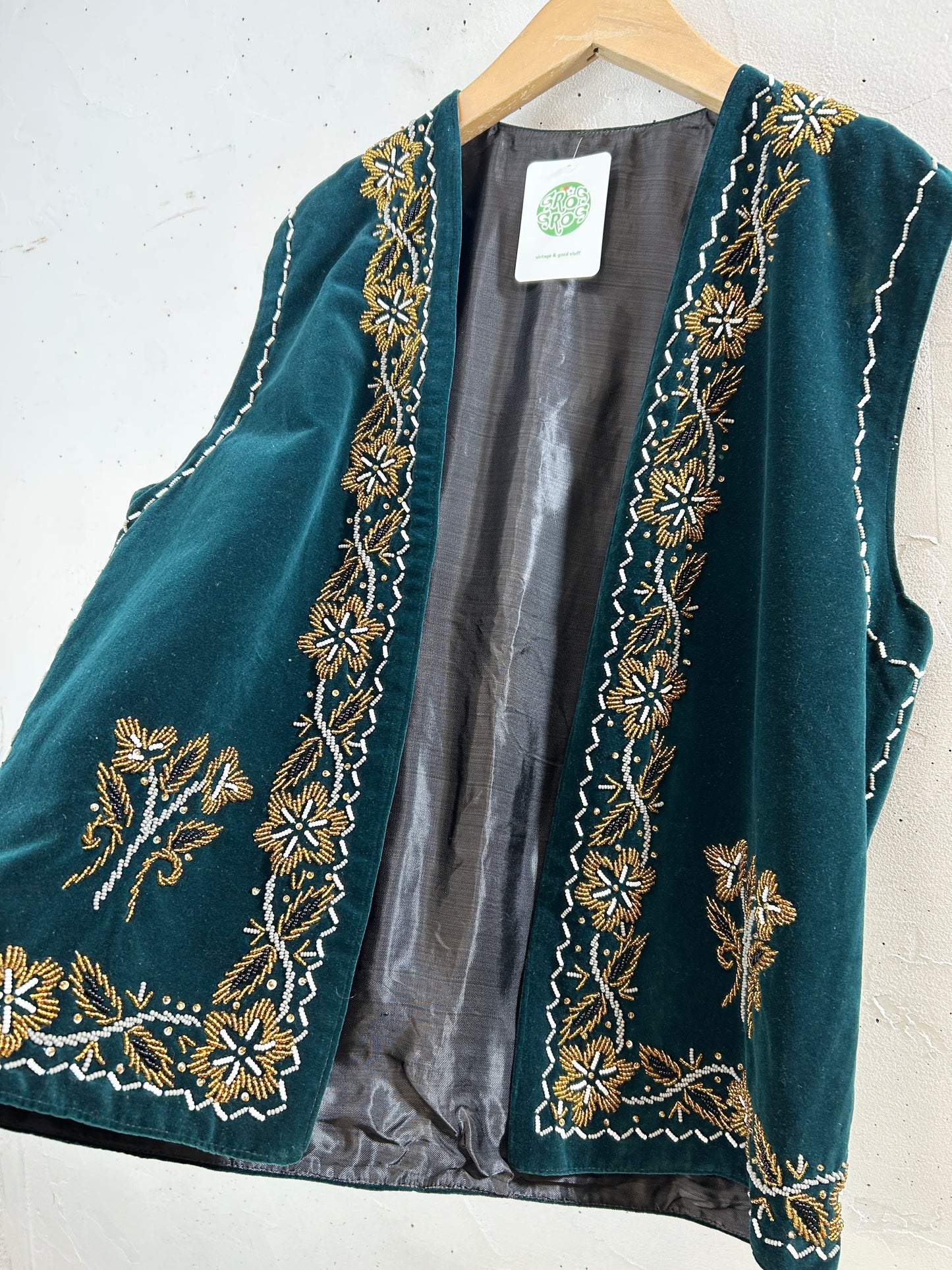 Vintage Velour Vest [J30446]