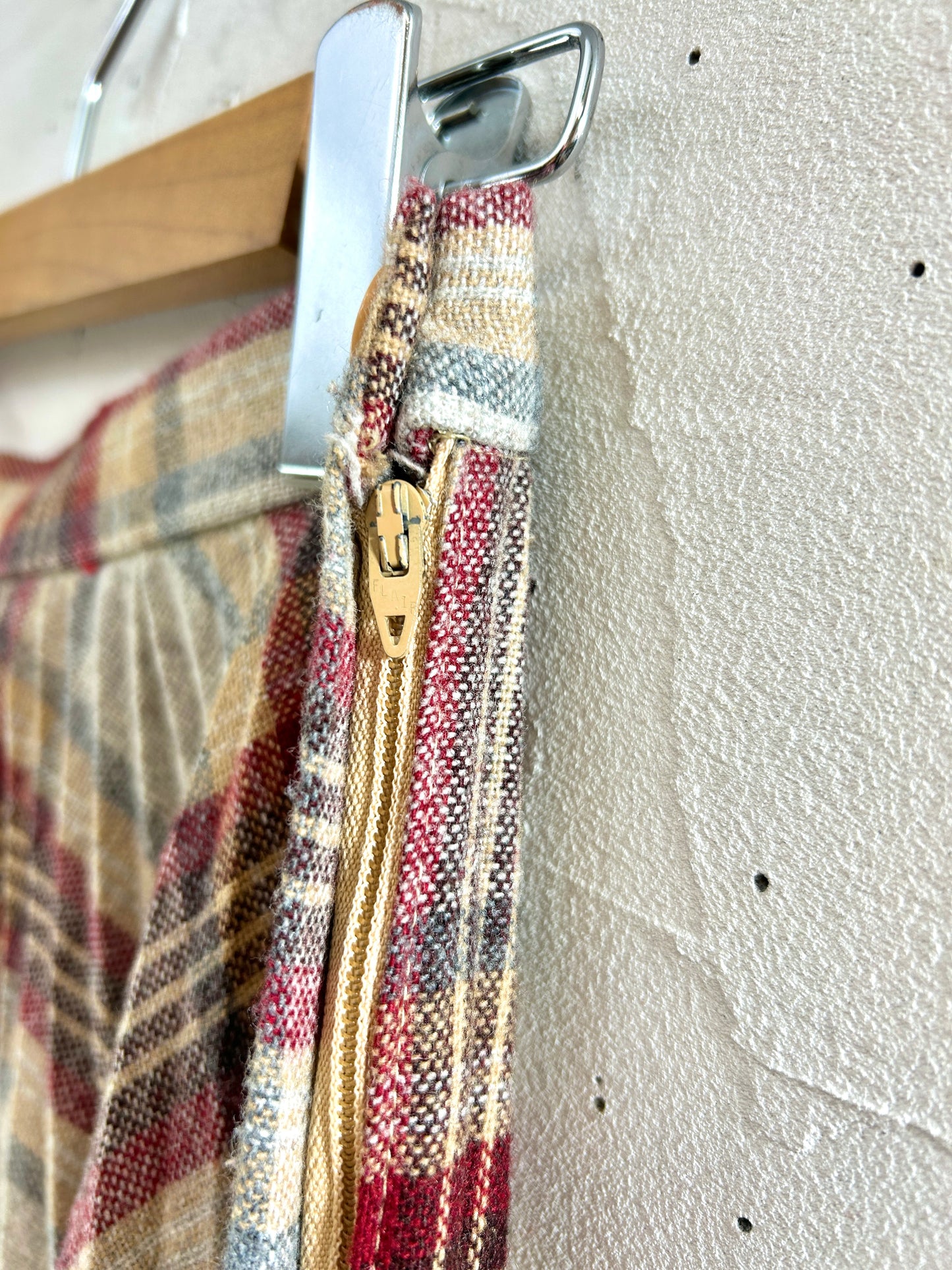 Vintage Wool Pleats Skirt [J30517]