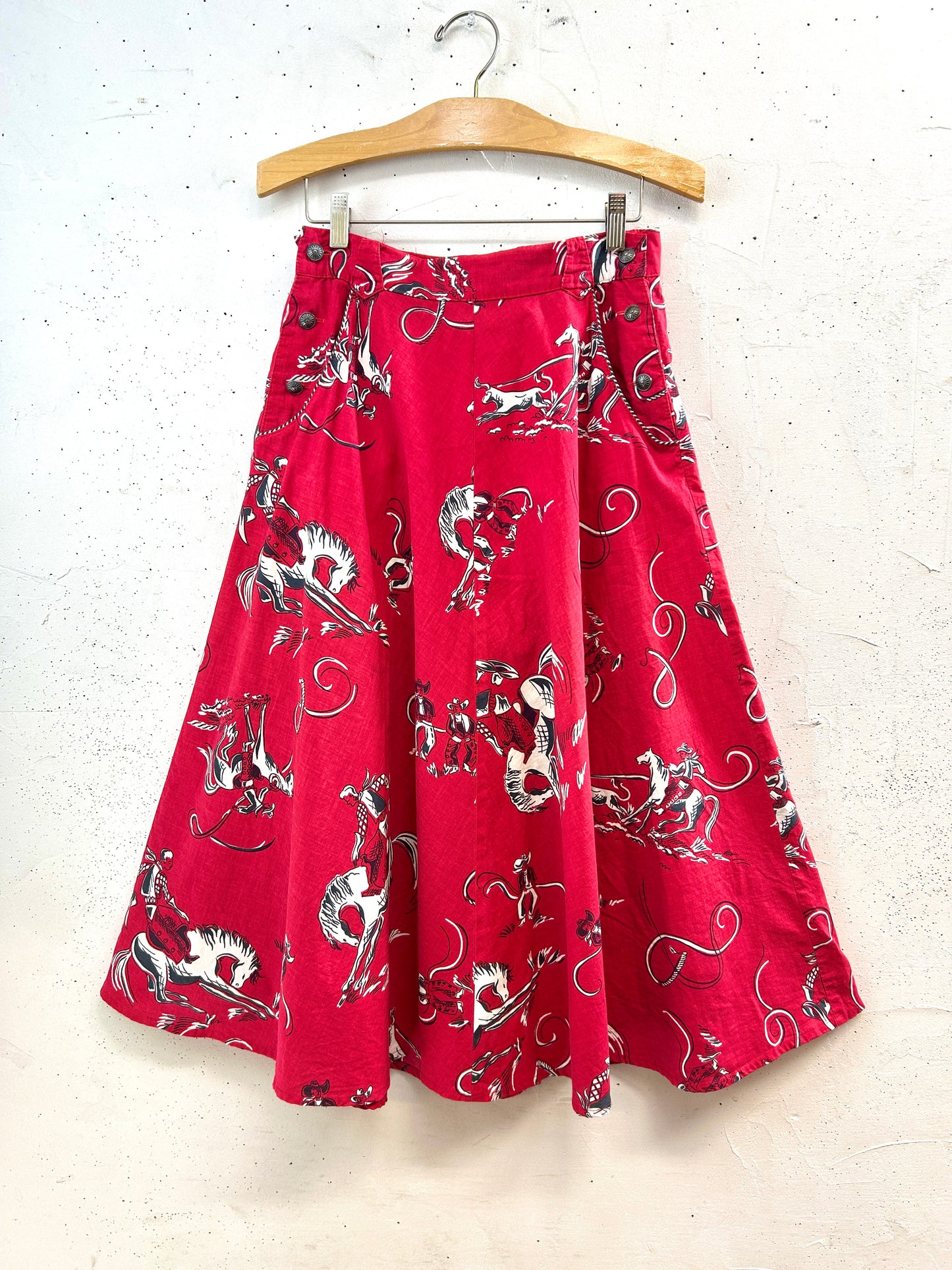 Vintage Western Skirt MADE IN USA [E32380]