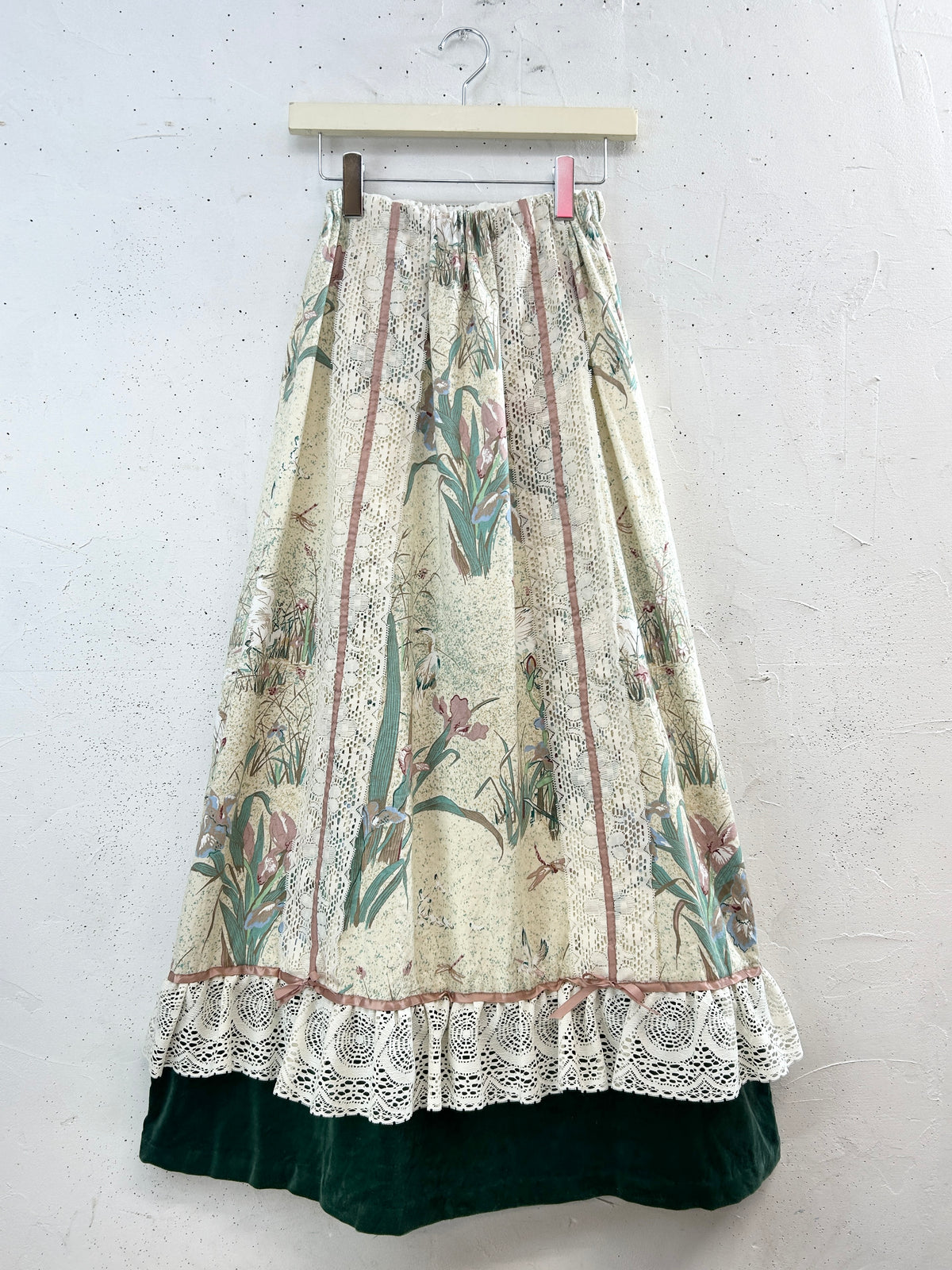 '70s Vintage Patchwork Skirt [I33832]