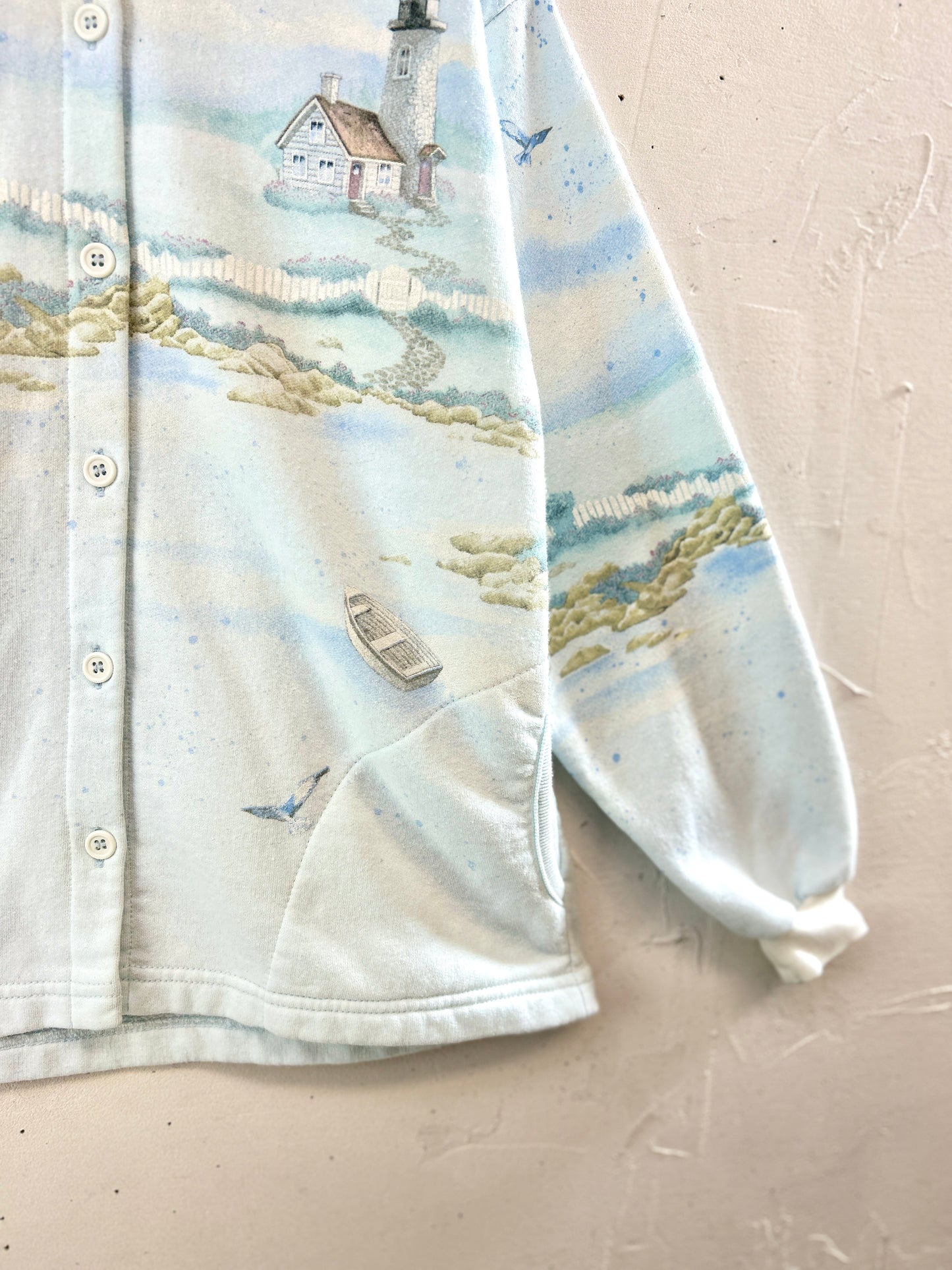 Vintage Sweat Cardigan MADE IN USA [J30589]