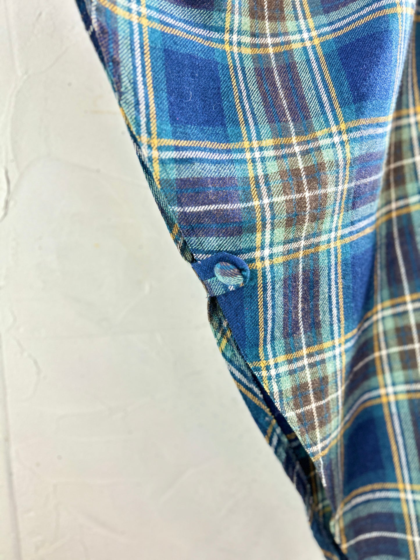 Vintage plaid Poncho  [K30804]