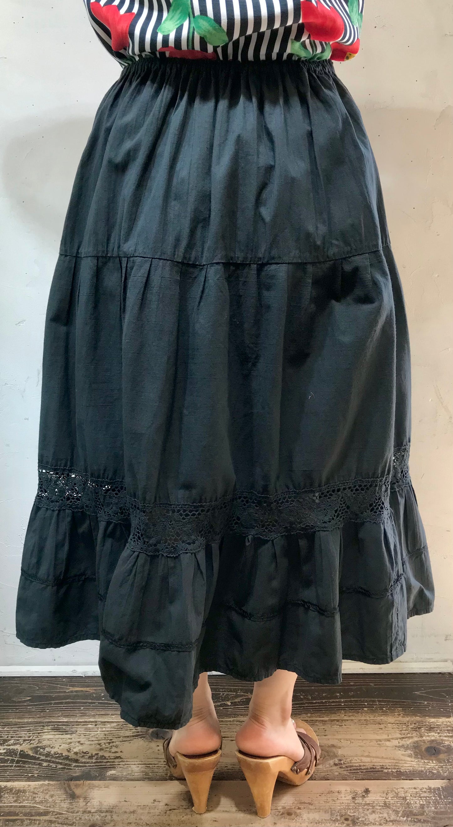 Vintage Tiered Skirt [H24710]