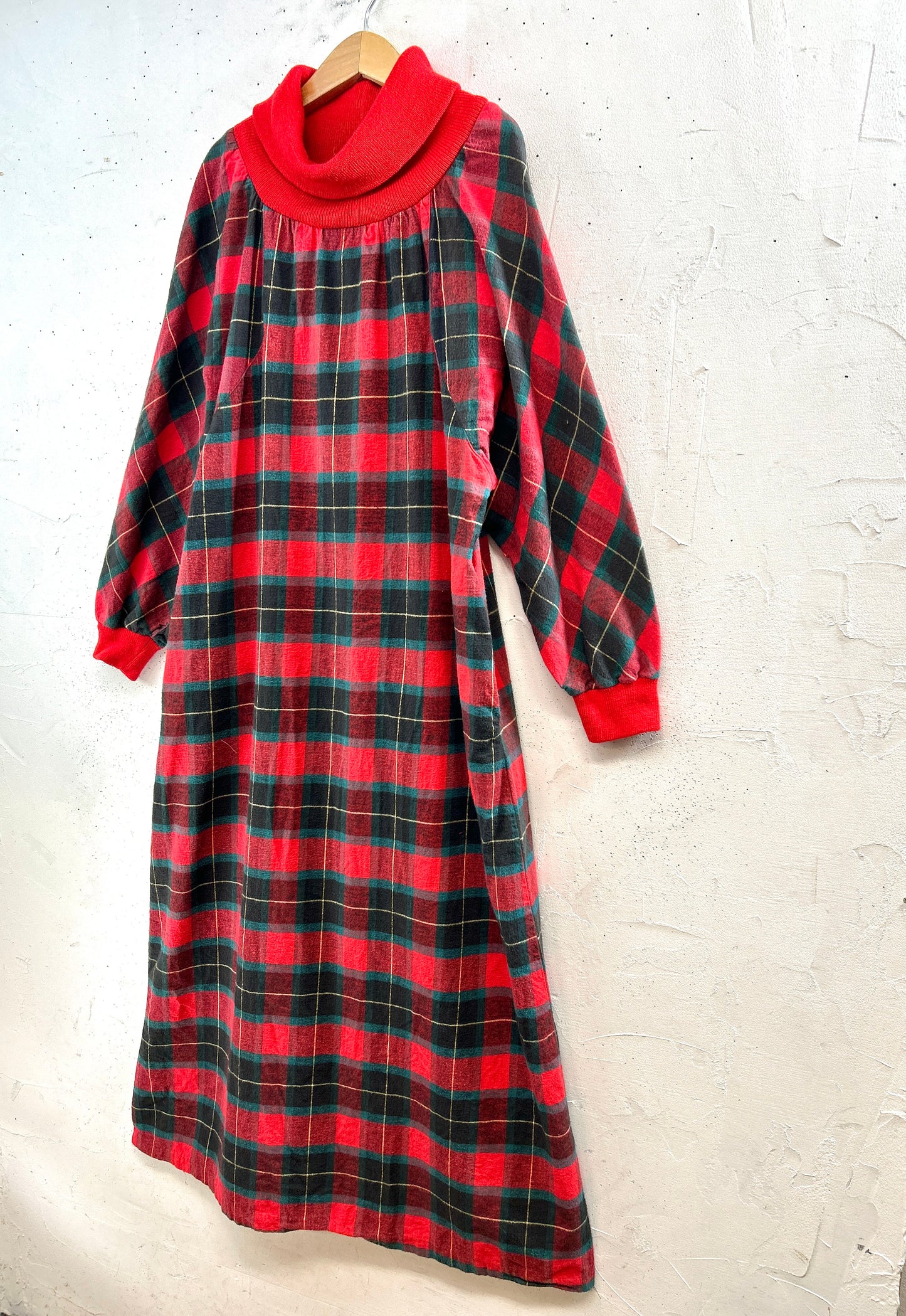 Vintage Plaid Dress  [L31071]