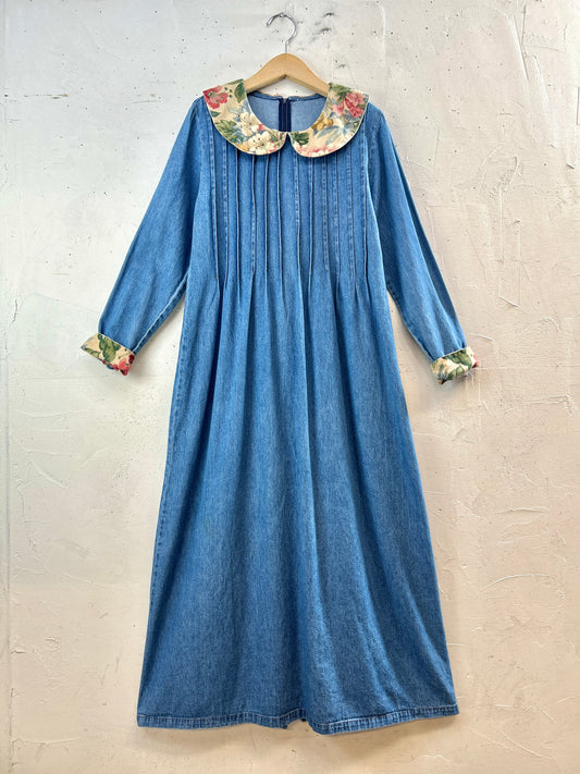 Vintage Denim Dress MADE IN USA [J30531]