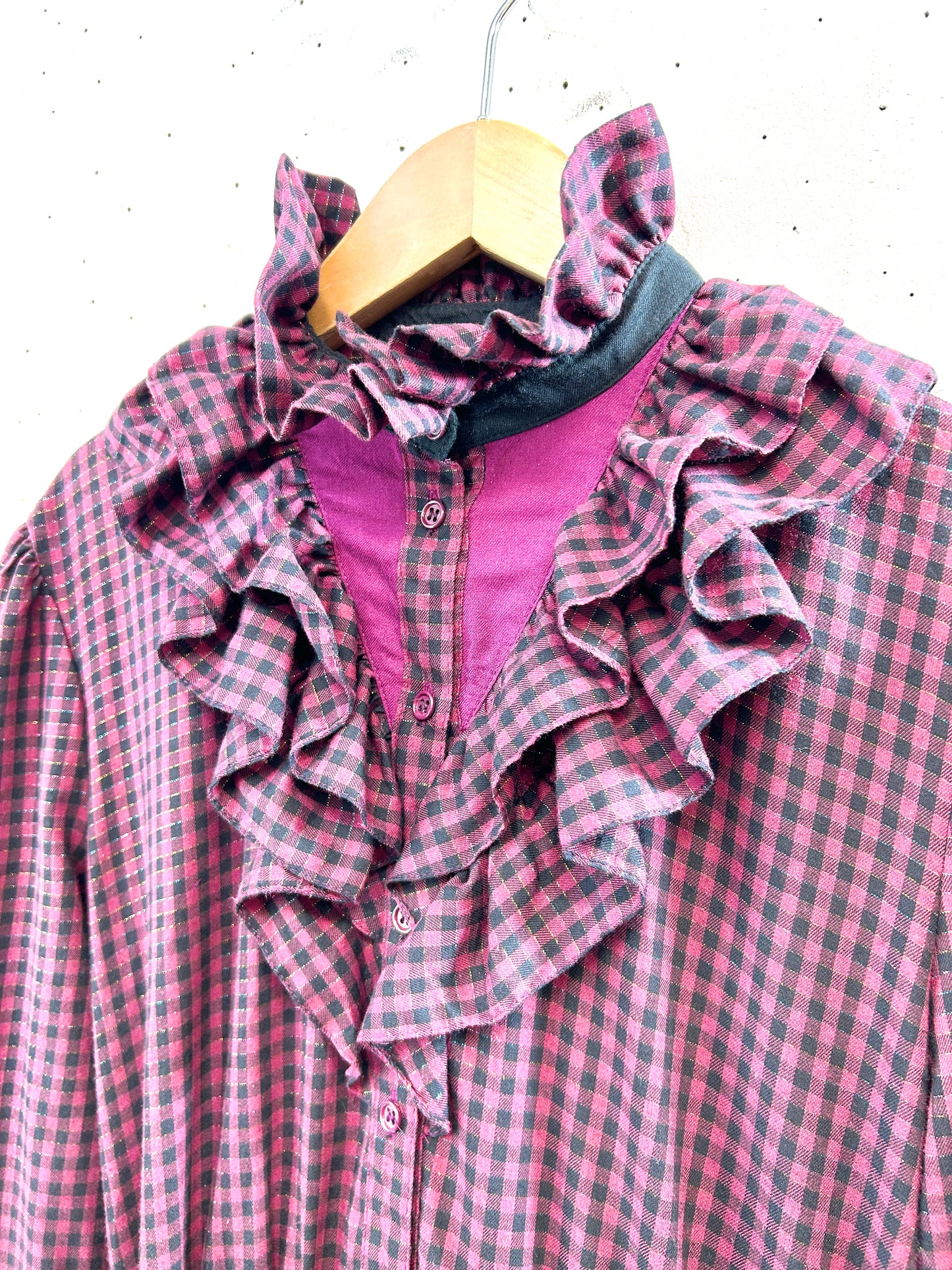 ’70s Vintage Frills Dress [A31457]