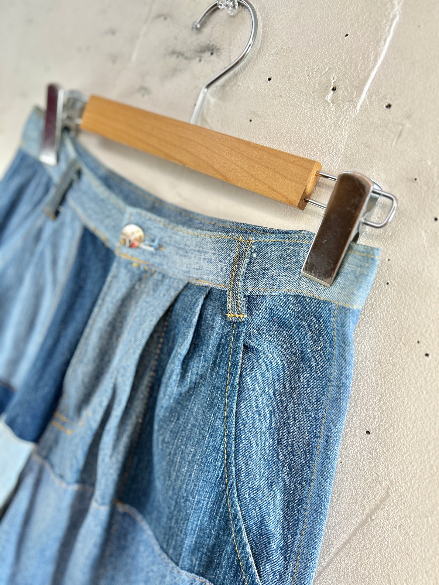 Vintage Patchwork Denim Pants [L30947]