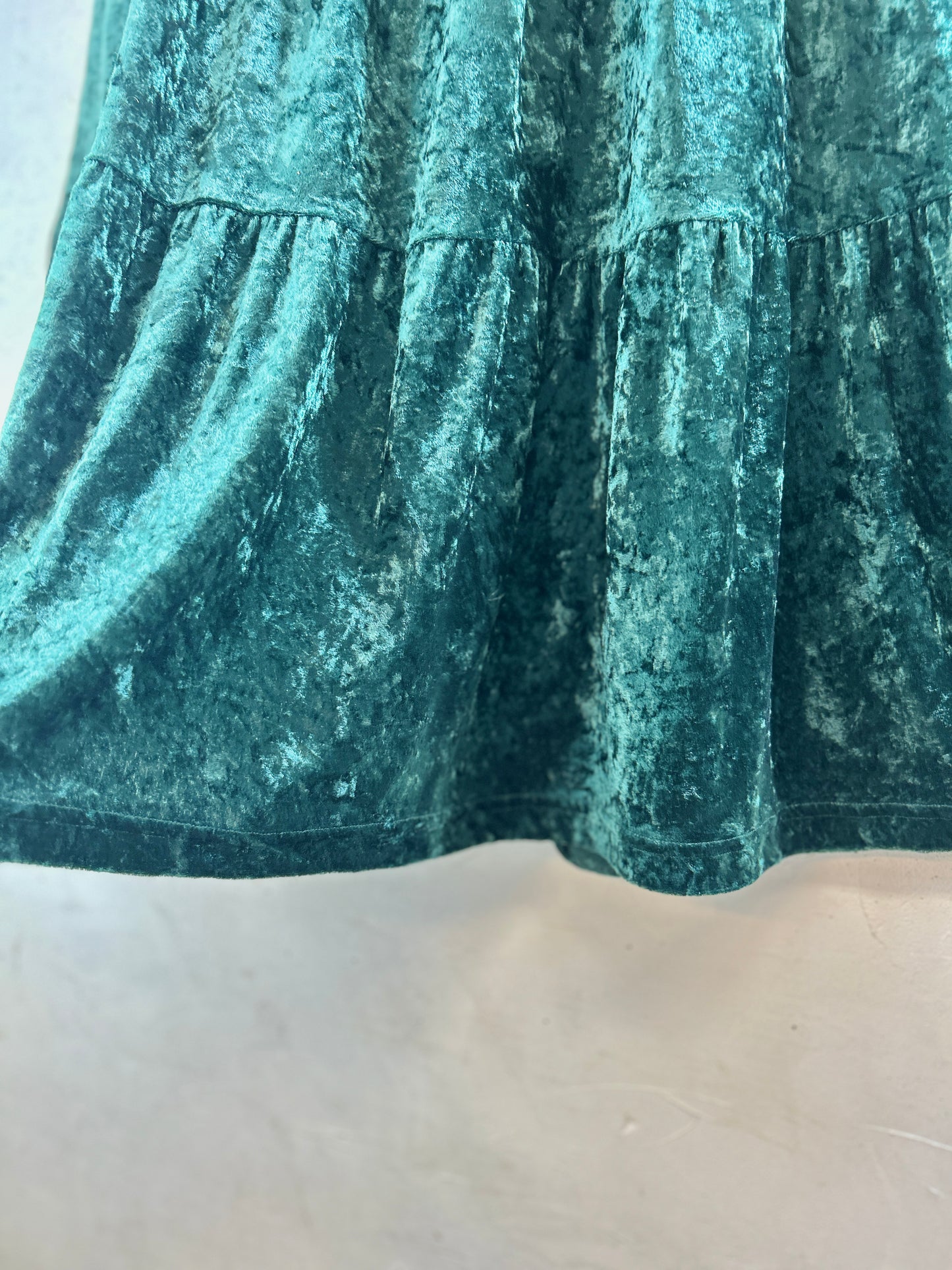 Vintage Velours Tiered Skirt  [J30646]
