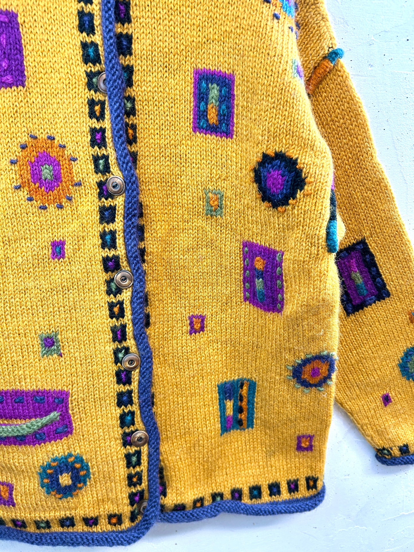 Vintage Hand Knit Cardigan [L31063]