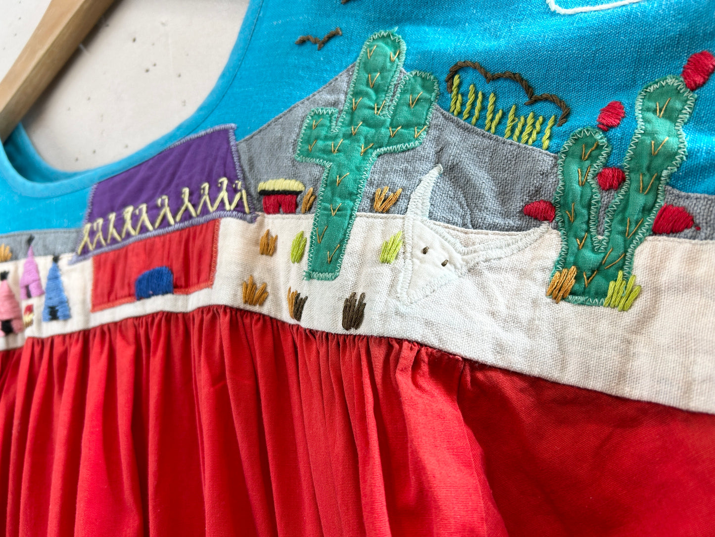 Vintage Mexico Embroidery Dress [H30855]