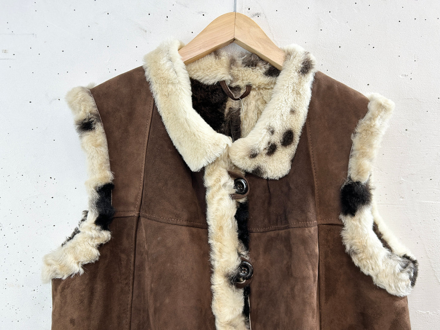 Vintage Mouton Vest [A31299]