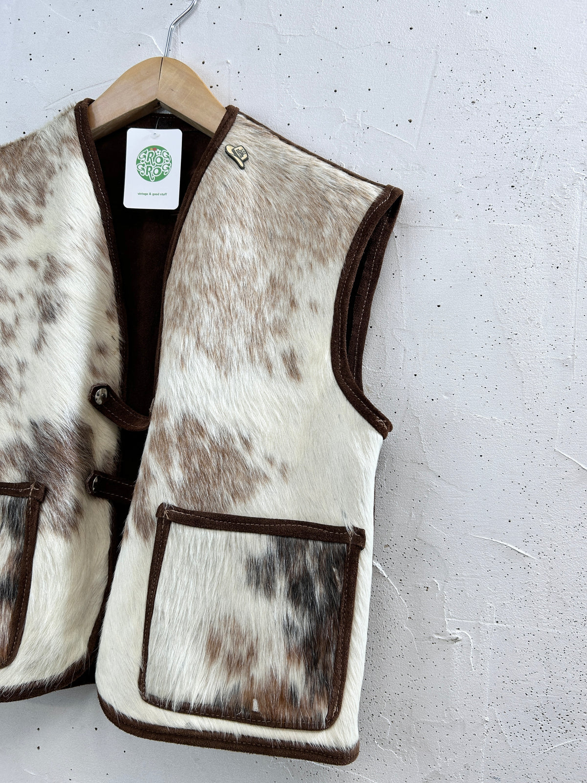 Vintage Leather Vest [I33942]