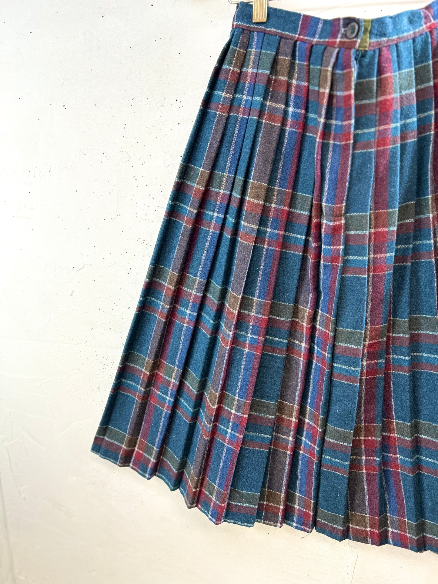 Vintage Plaid Skirt [K30768]