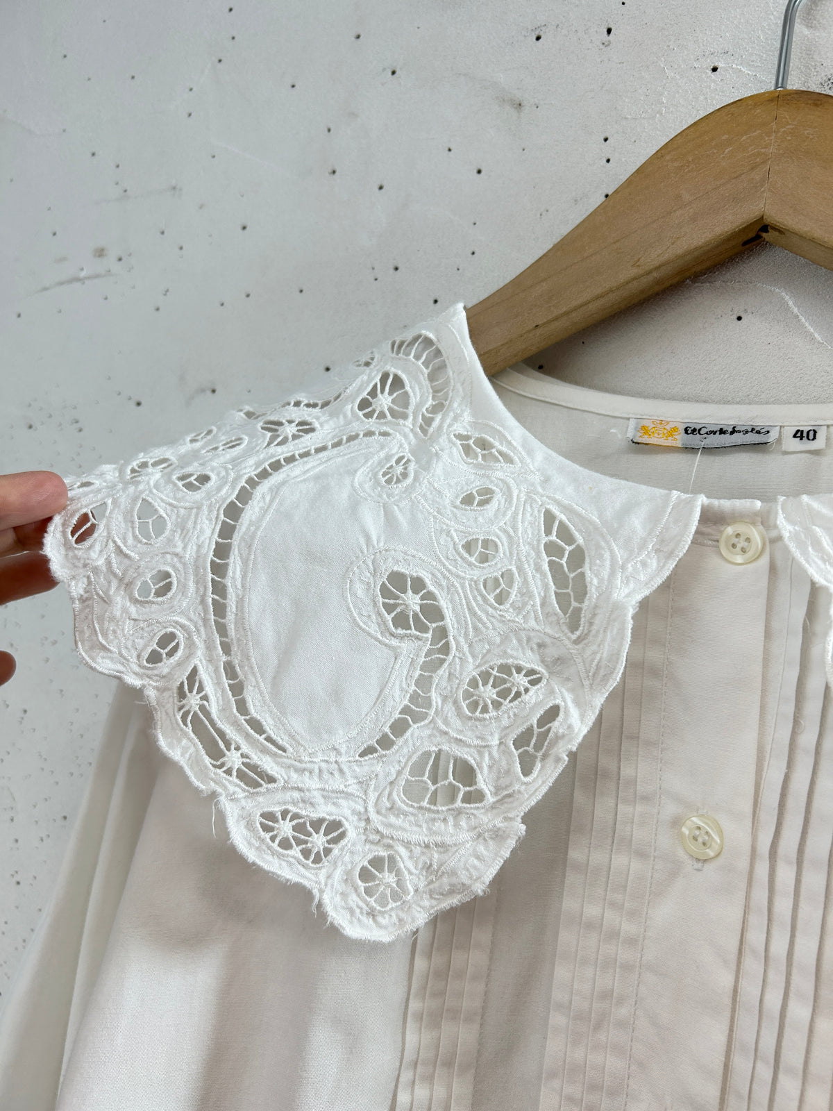 Vintage White Blouse [J34074]