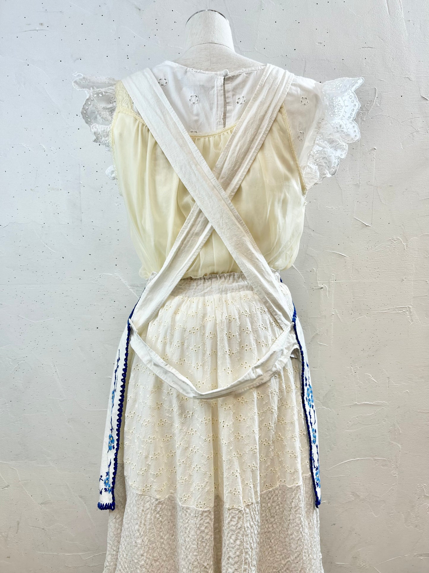 Vintage Embroidery Apron [G30718]