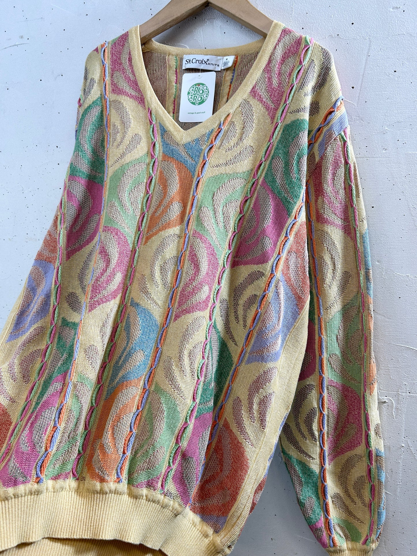 Vintage 3D Knit Sweater [J30465]