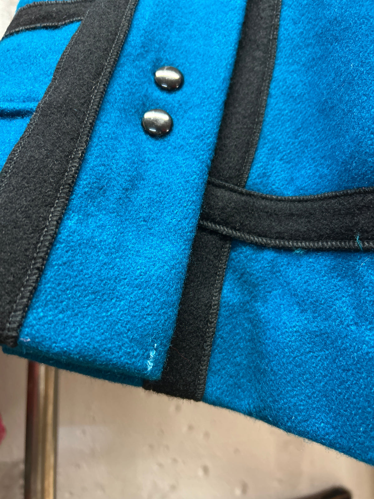 Vintage wool Mondrian Coat [J34123]