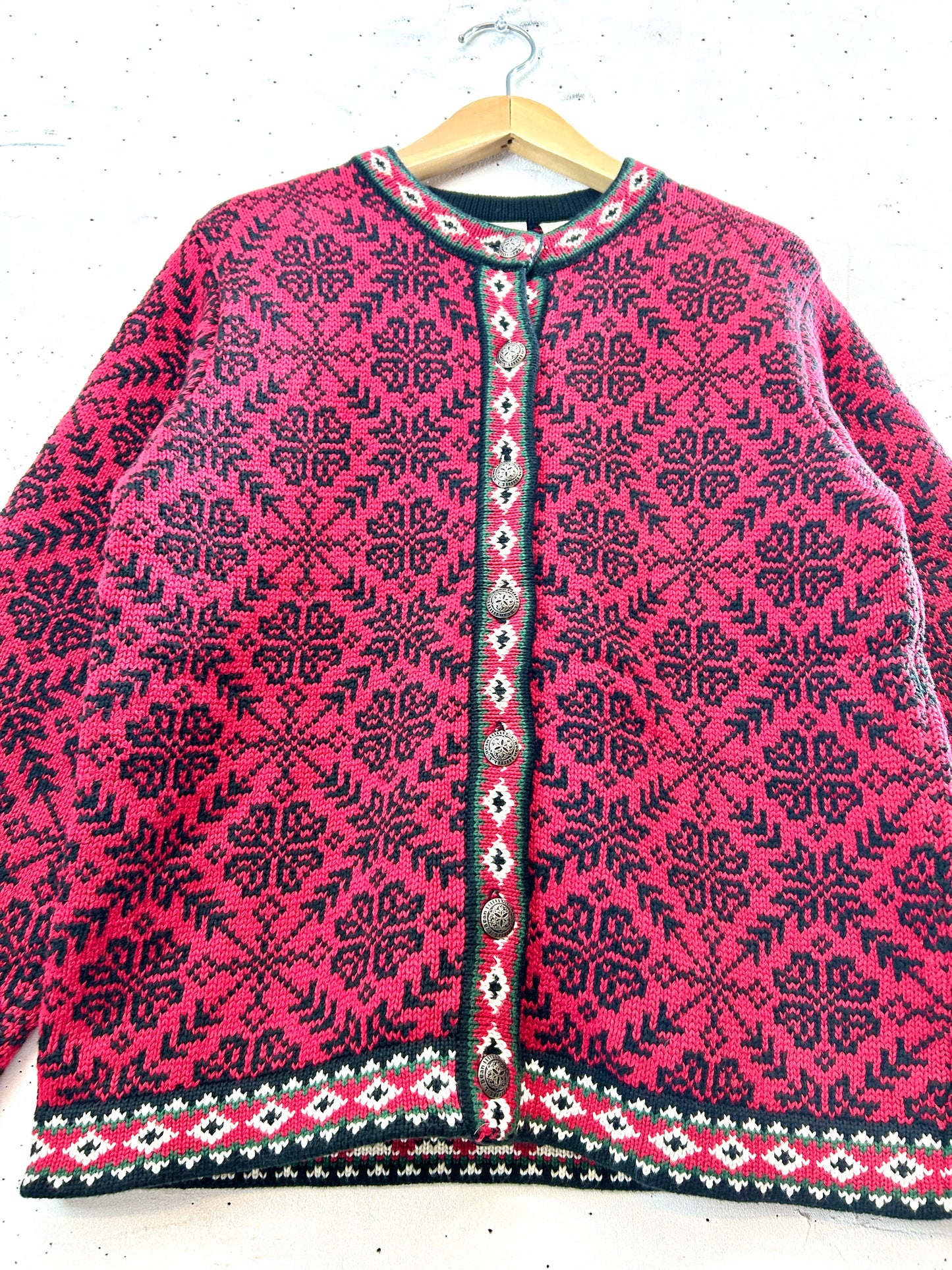 Nordic cotton Knit Cardigan 〜L.L.Bean〜 [I30337]