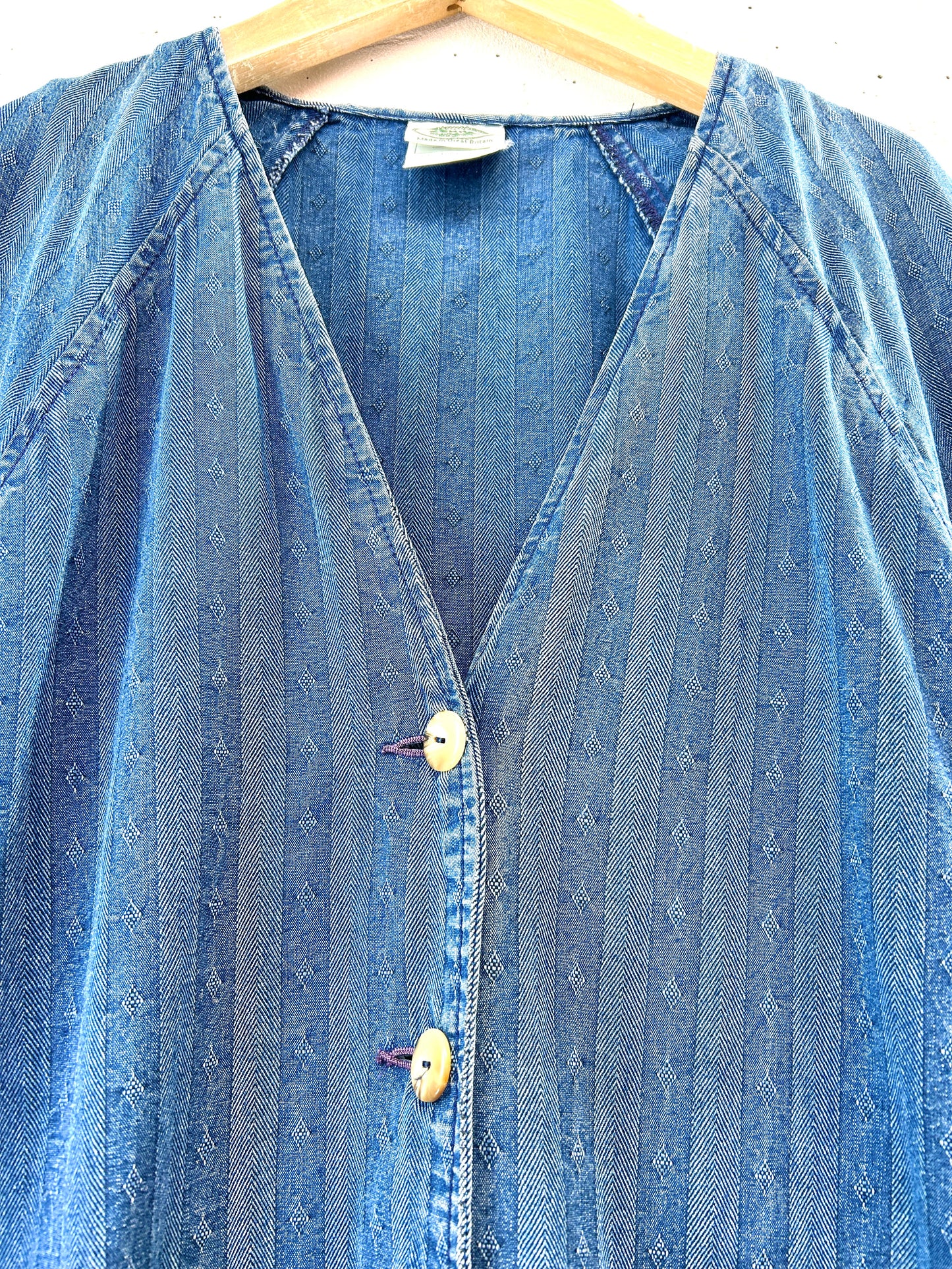 Vintage Denim Jacket 〜Laura Ashley〜 [D32199]