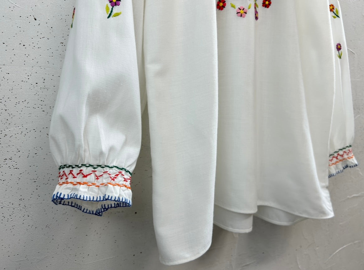 Vintage Embroidery Tunic [D32119]