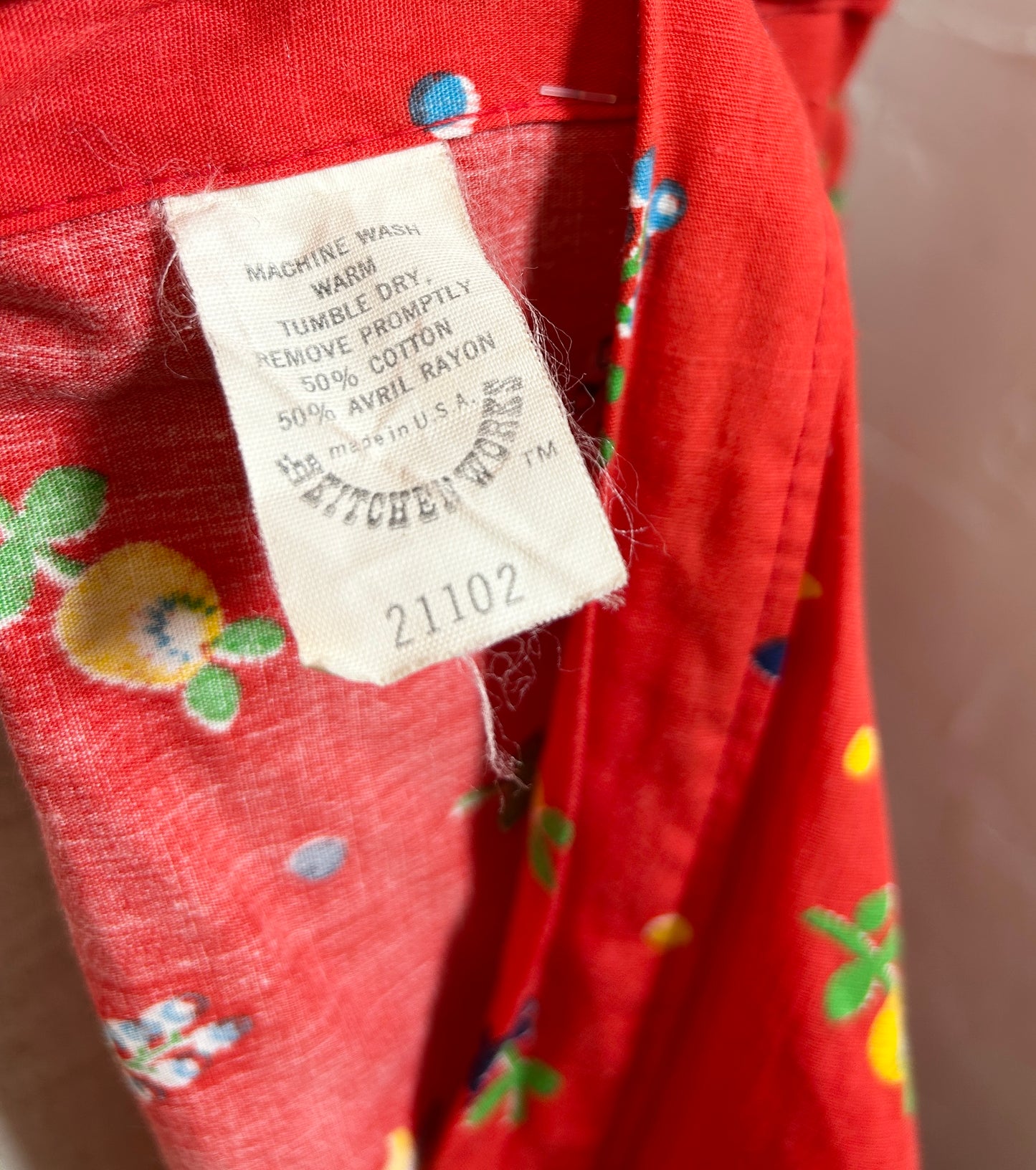 Vintage Dress ‘70s MADE IN USA [H30843]