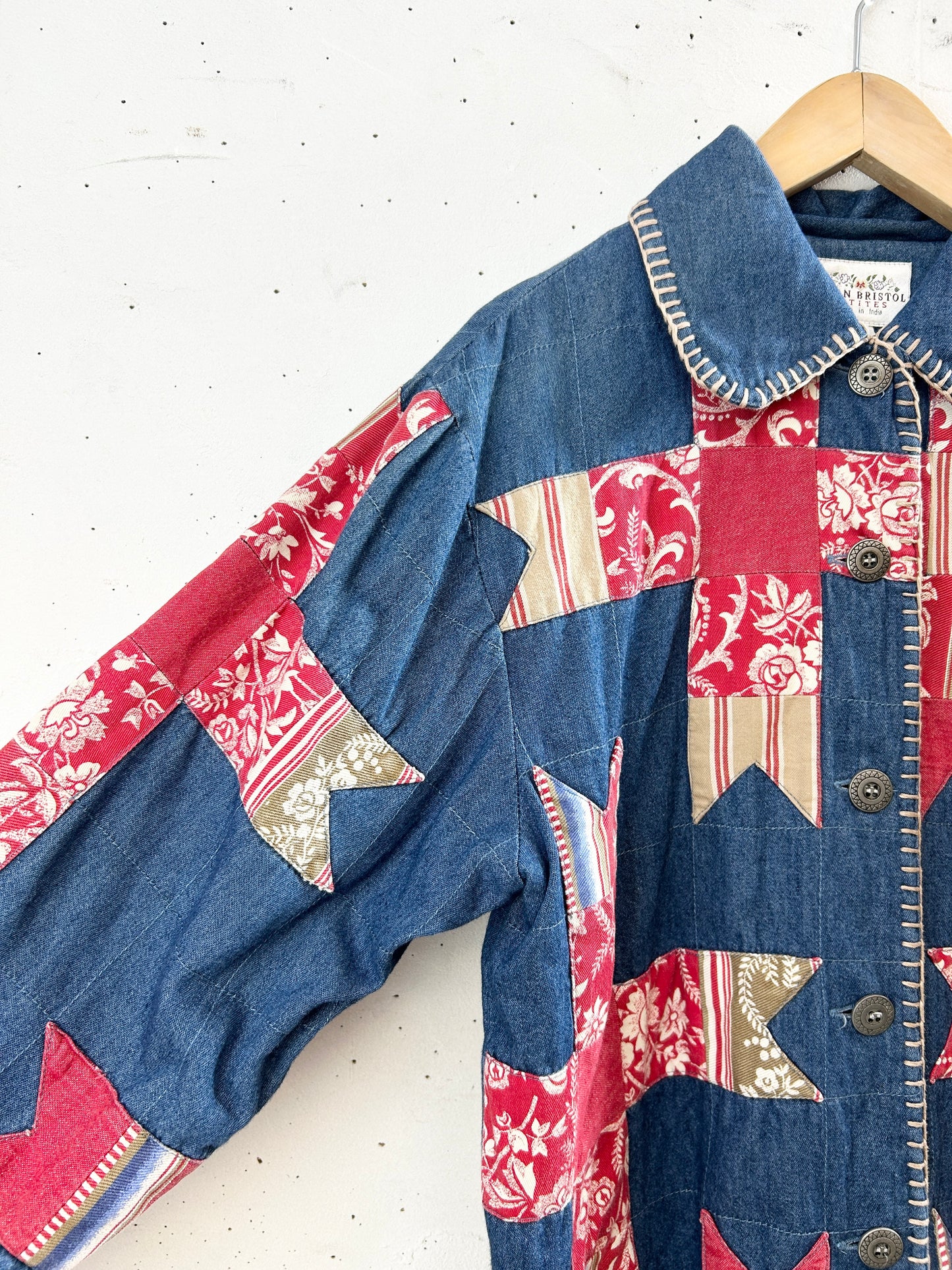 Vintage Denim Patch Jacket 〜Susan Bristol〜 [I30233]