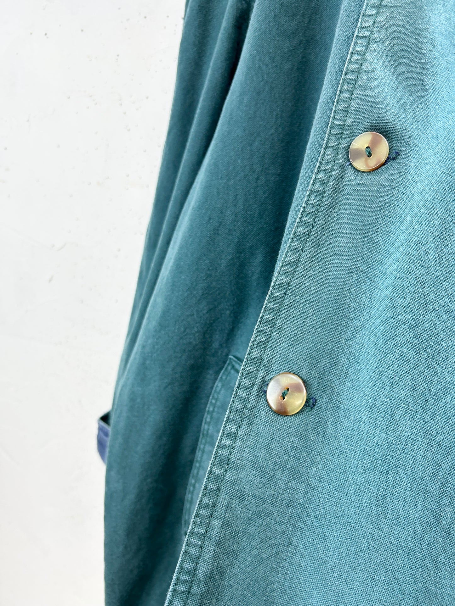 Vintage Denim Coat Navy &Green Reversible [L31042]