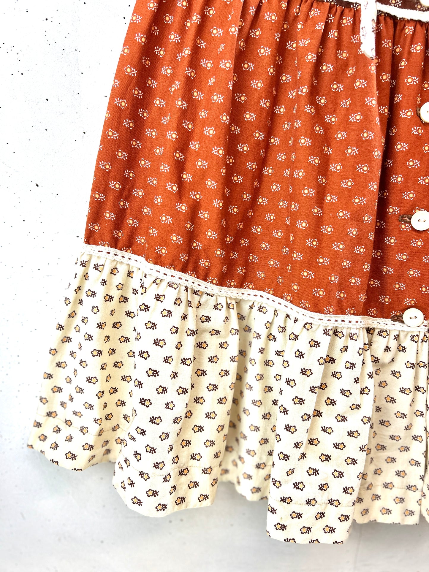 '70s Vintage Tiered Skirt [H30940]