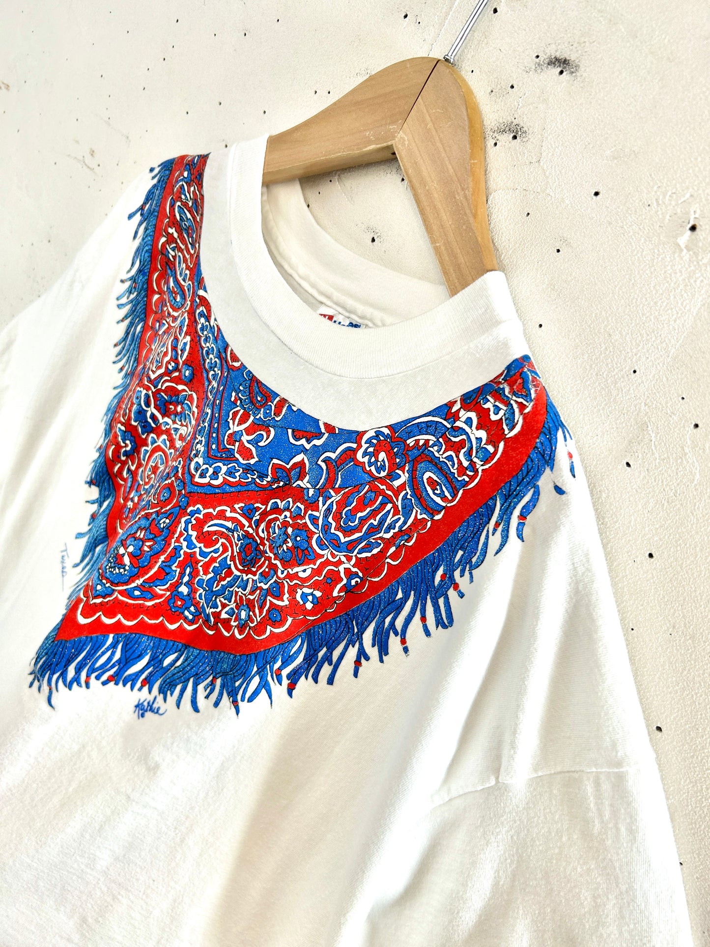 Vintage T Shirt 〜Funny dot CRAZY〜 [E32398]