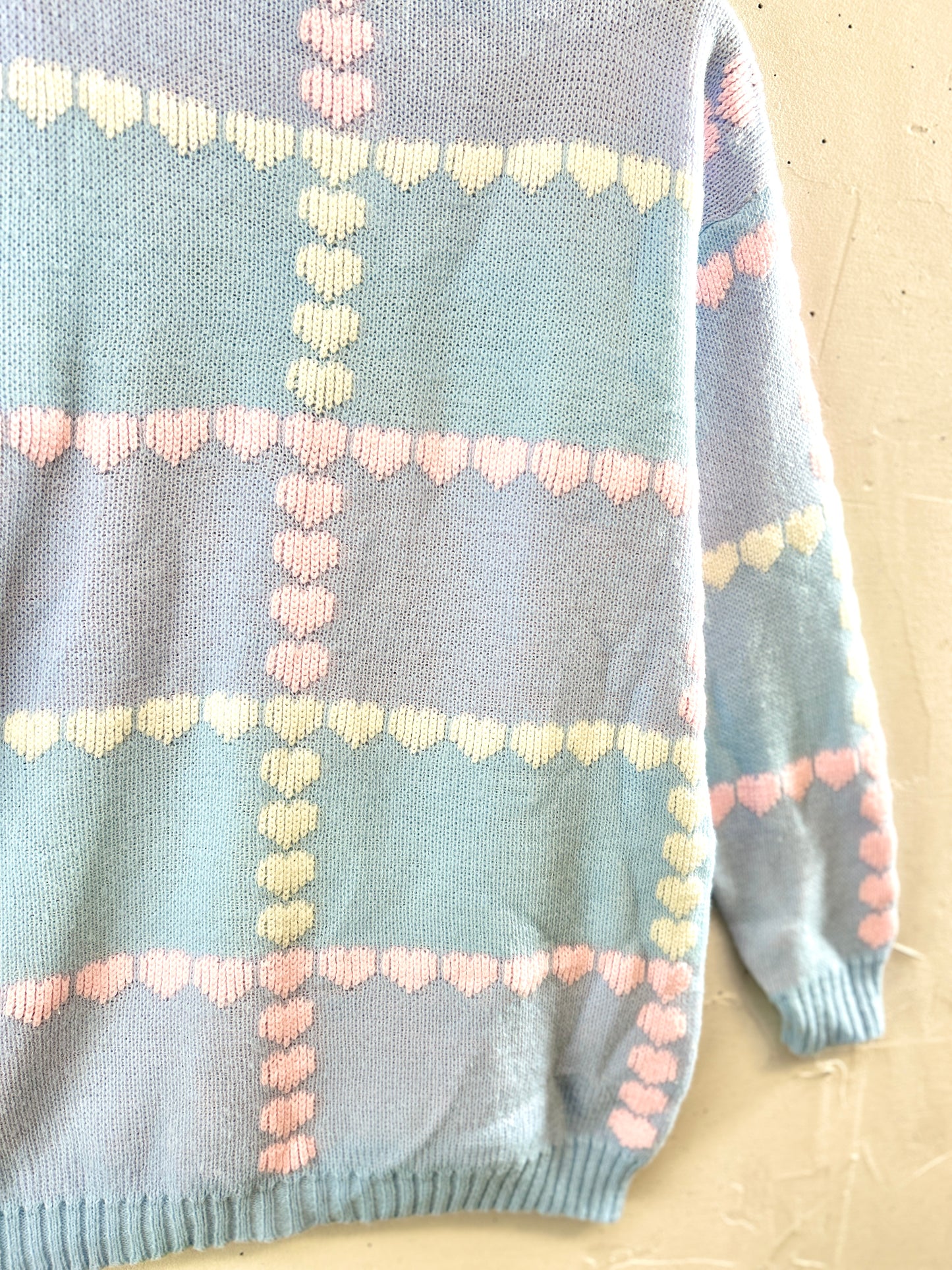 Vintage Fancy Knit Sweater 〜MADE IN USA〜 [K30790]